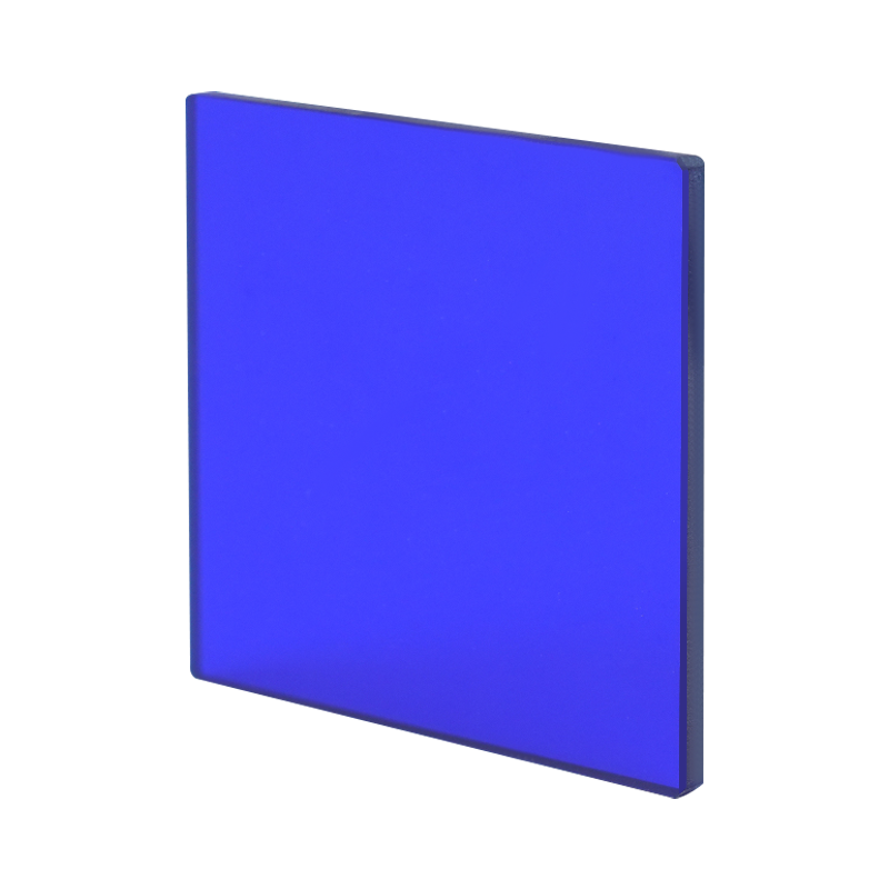 Cyan-blå selektiva absorptionsglasfilter
